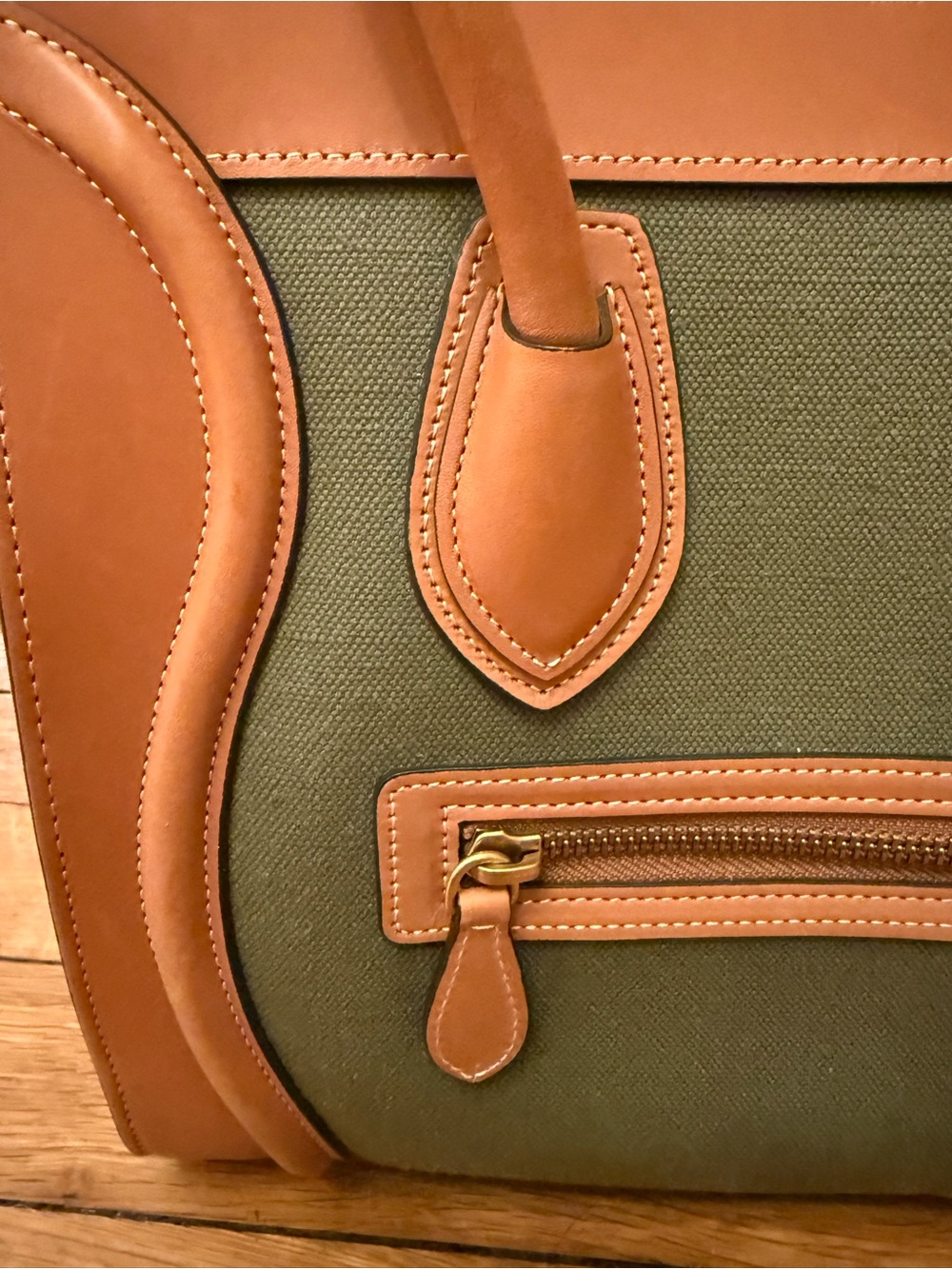 Flash sale before consignment; Celine Canvas and Leather Mini Luggage Tote - Picture 9 of 16